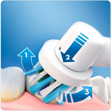 Oral-B Electric Toothbrush PRO 750 Rechargeable, Dla dorosłych, Liczba główek szczoteczki w zestawie 1, Liczba trybów mycia zębó - 2